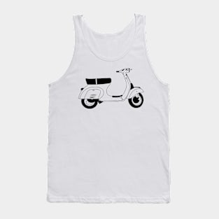 Vespa 50 Special Black Outline Tank Top